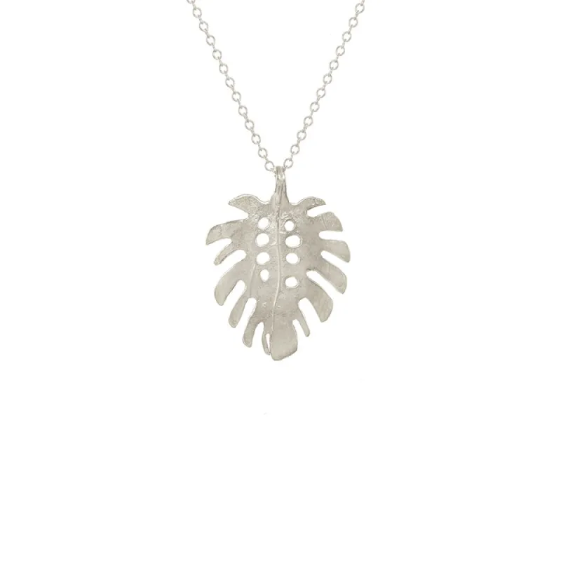 Medium Monstera Necklace sold by Catherine Weitzman Jewelry