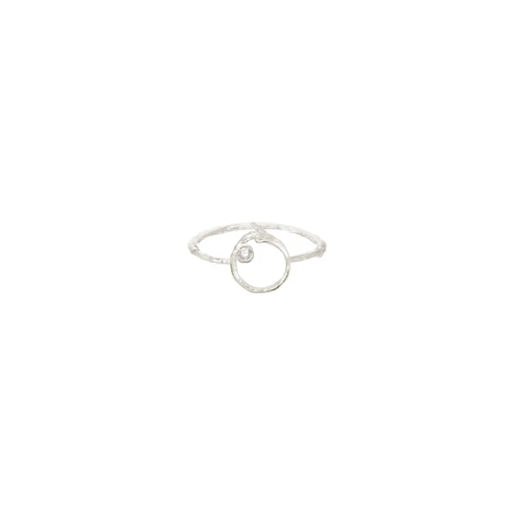 Branch Circle Seed Pod Solitaire Ring sold by Catherine Weitzman Jewelry