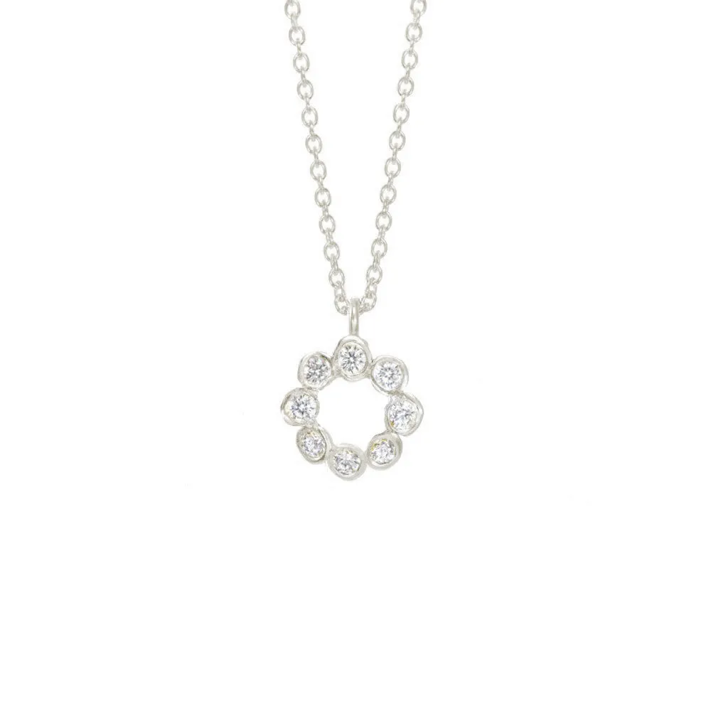 Circle Seed Pod Solitaire Necklace sold by Catherine Weitzman Jewelry product image thumbnail 2