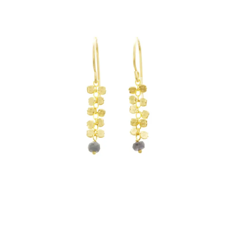 Hammered Bead Drop Earrings sold by Catherine Weitzman Jewelry