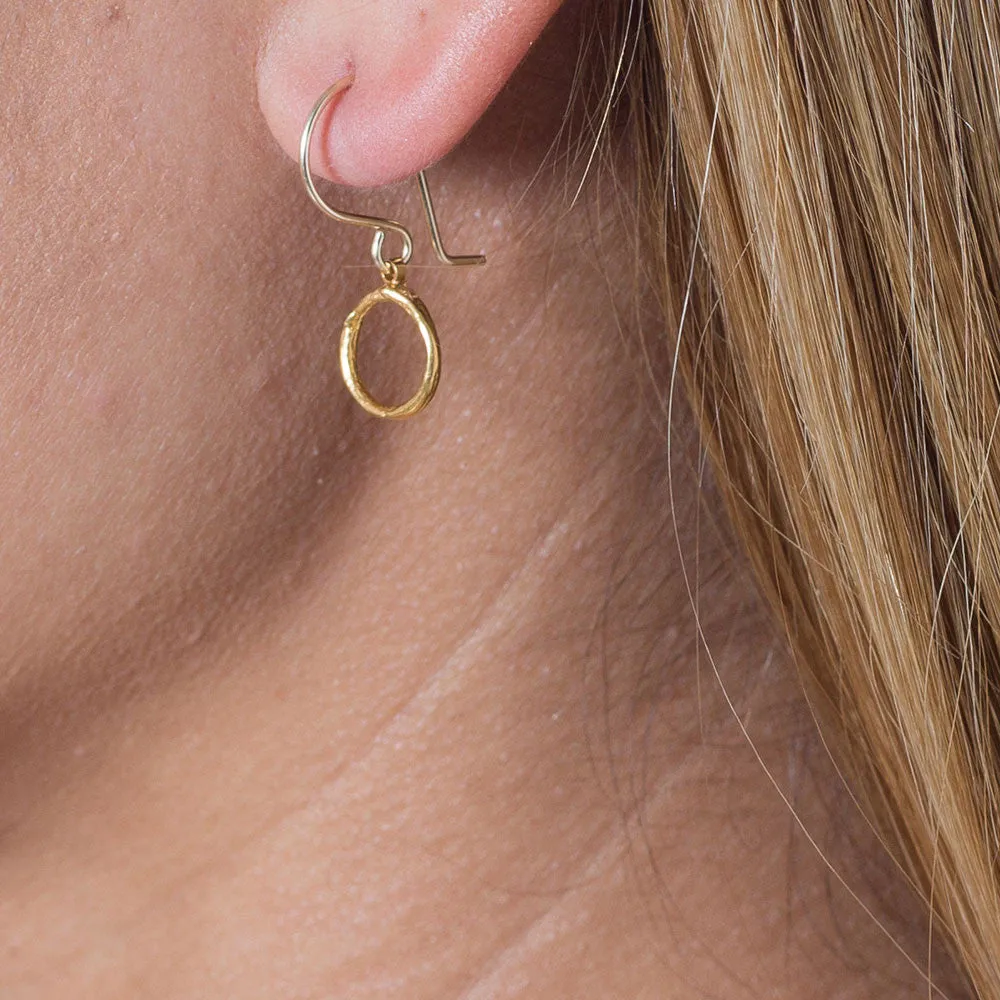 Hanging Branch Circle Earrings sold by Catherine Weitzman Jewelry product image thumbnail 3