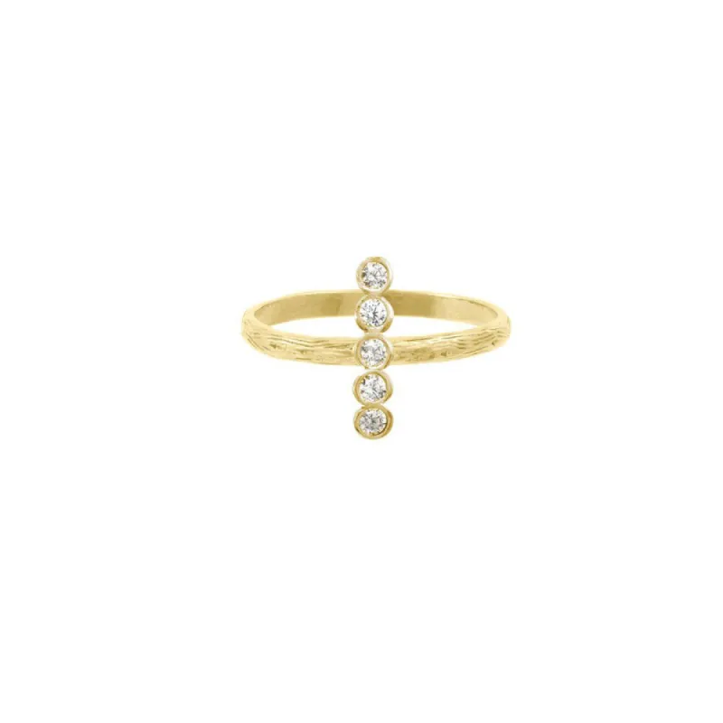 Long Seed Pod Solitaire Ring sold by Catherine Weitzman Jewelry