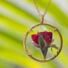 Birthmonth Flower Small Botanical Necklace sold by Catherine Weitzman Jewelry