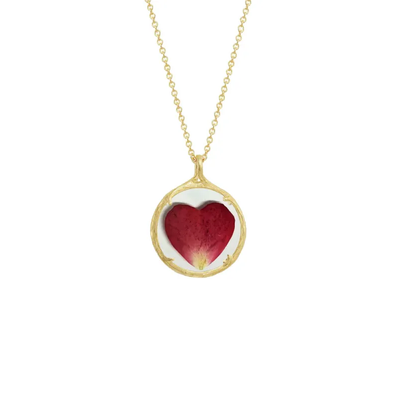 Large Heart Petal Necklace sold by Catherine Weitzman Jewelry