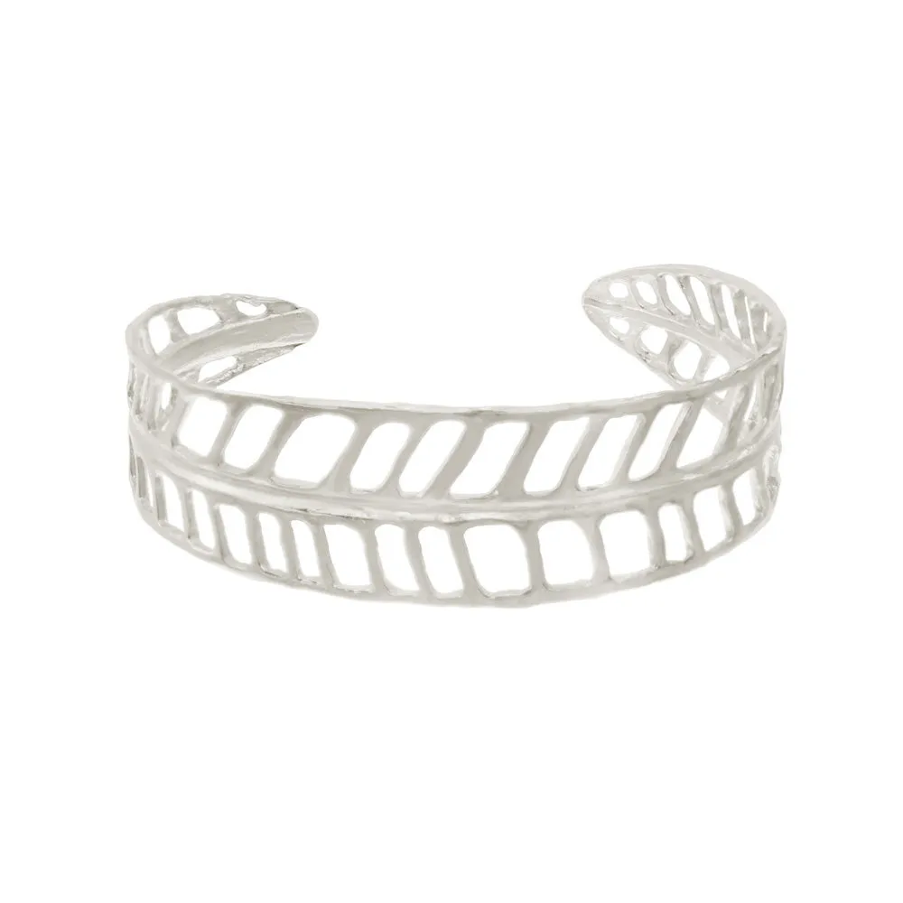 Plumeria Cut-Out Cuff sold by Catherine Weitzman Jewelry