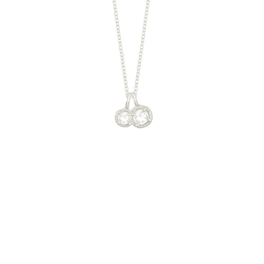 Double Solitaire Necklace sold by Catherine Weitzman Jewelry product image thumbnail 2