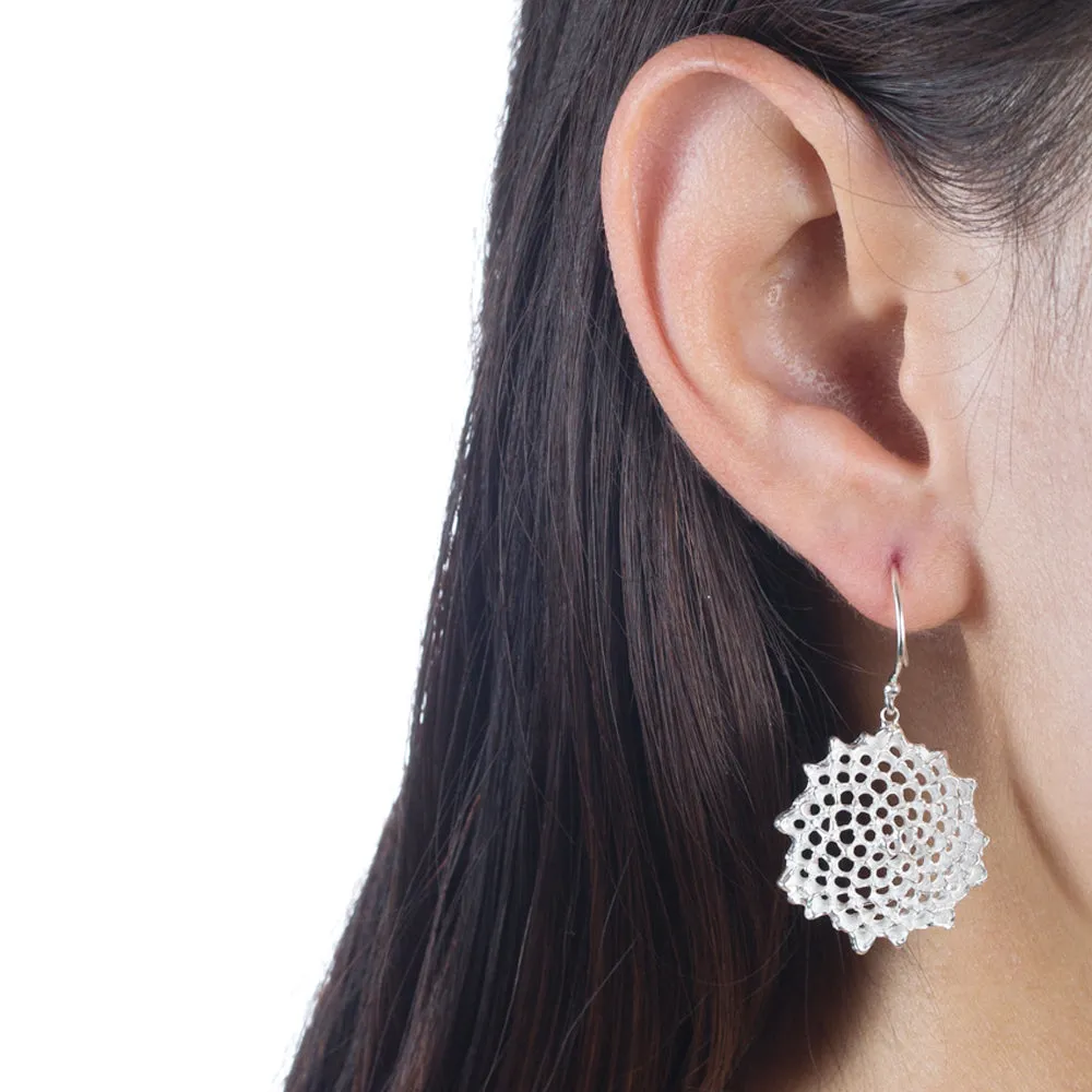 Large Open Sunflower Earrings sold by Catherine Weitzman Jewelry product image thumbnail 2