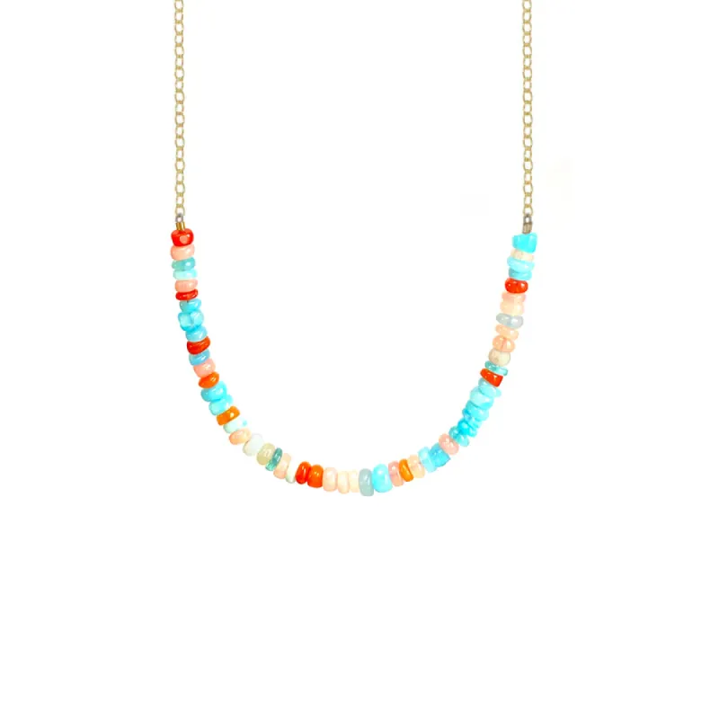 Candy Opal Rondelle Necklace sold by Catherine Weitzman Jewelry