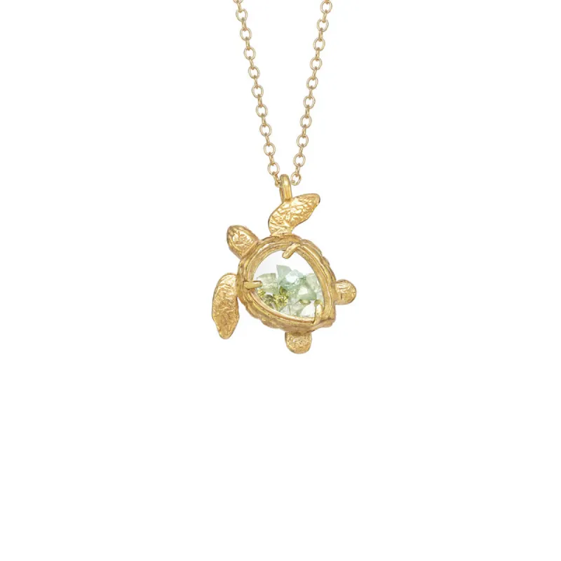 Sea Turtle Shaker Necklace sold by Catherine Weitzman Jewelry