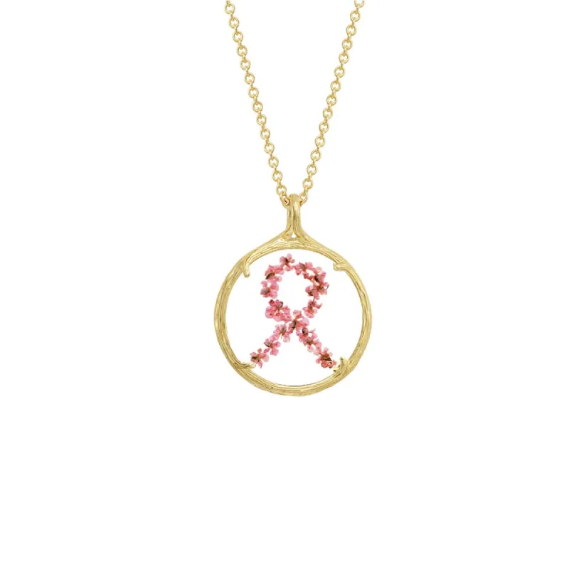 HOPE Botanical Necklaces for Breast Cancer Awareness Month sold by Catherine Weitzman Jewelry