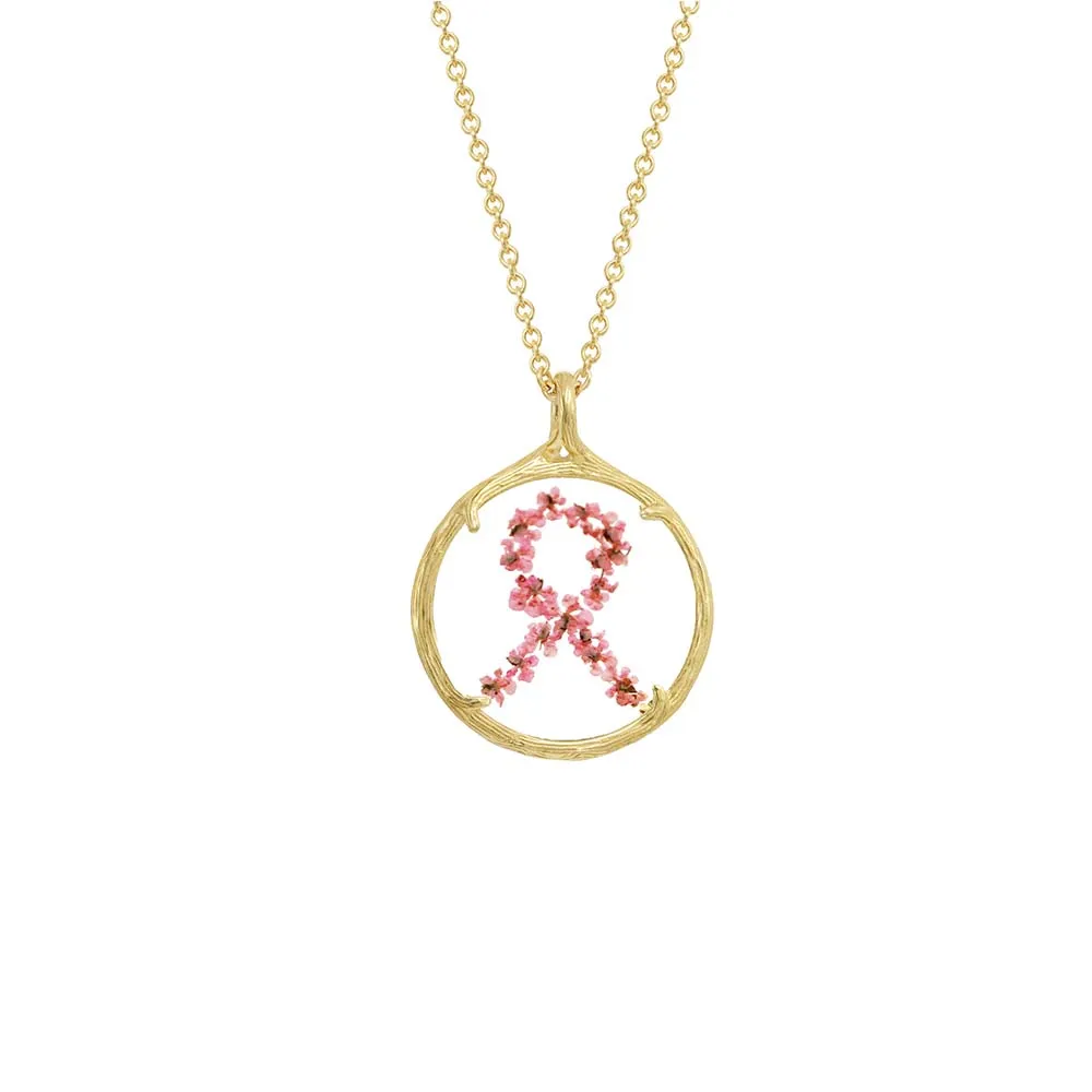 HOPE Botanical Necklaces for Breast Cancer Awareness Month sold by Catherine Weitzman Jewelry