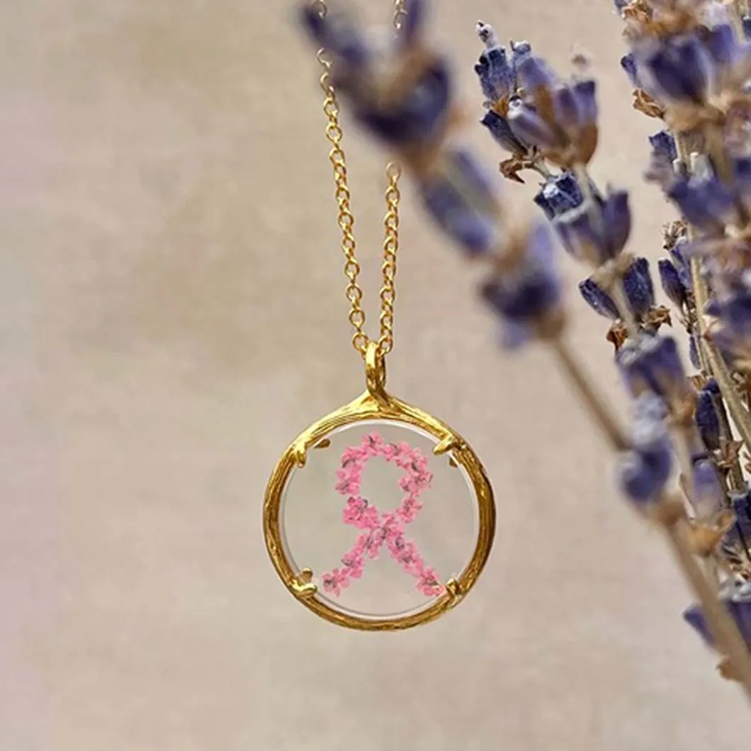 HOPE Botanical Necklaces for Breast Cancer Awareness Month sold by Catherine Weitzman Jewelry product image thumbnail 2