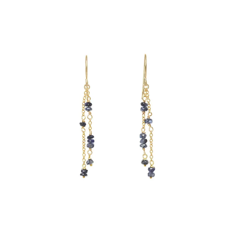 Short Rondelle Chain Earrings - Select Styles Only sold by Catherine Weitzman Jewelry