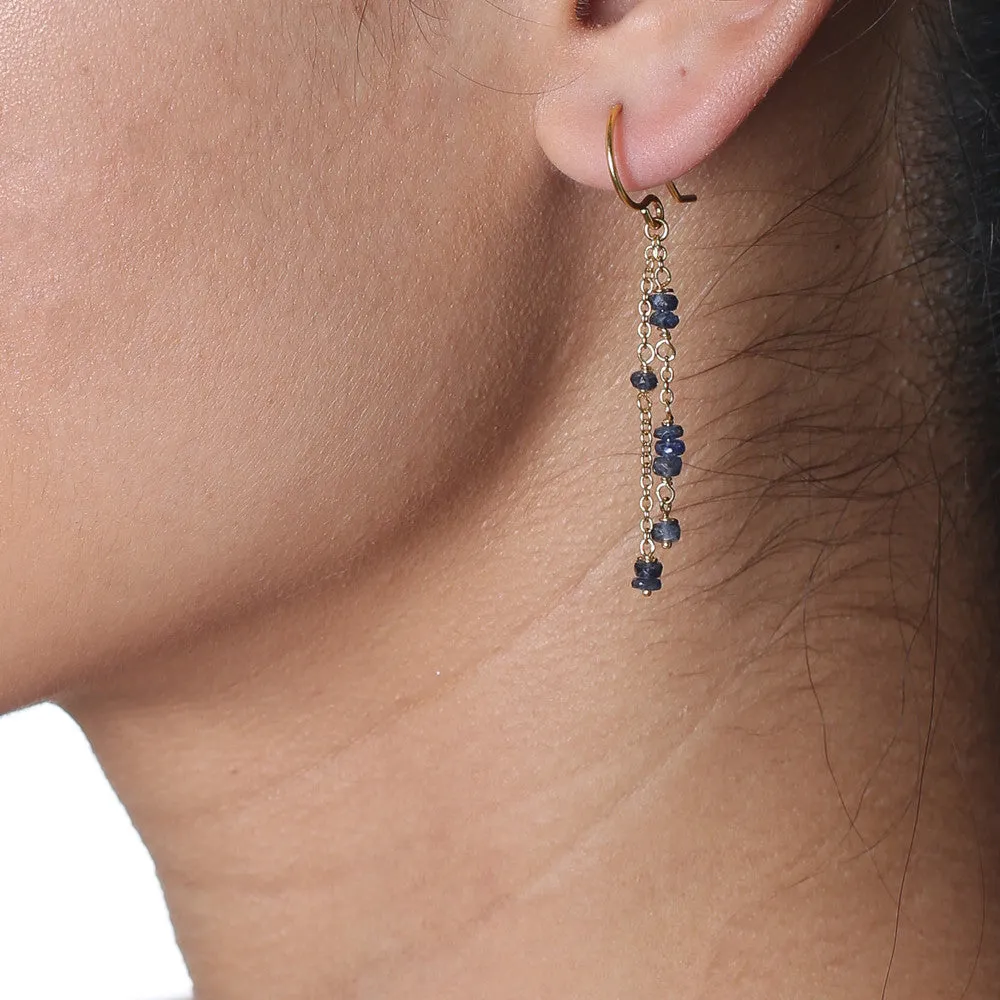 Short Rondelle Chain Earrings - Select Styles Only sold by Catherine Weitzman Jewelry product image thumbnail 2