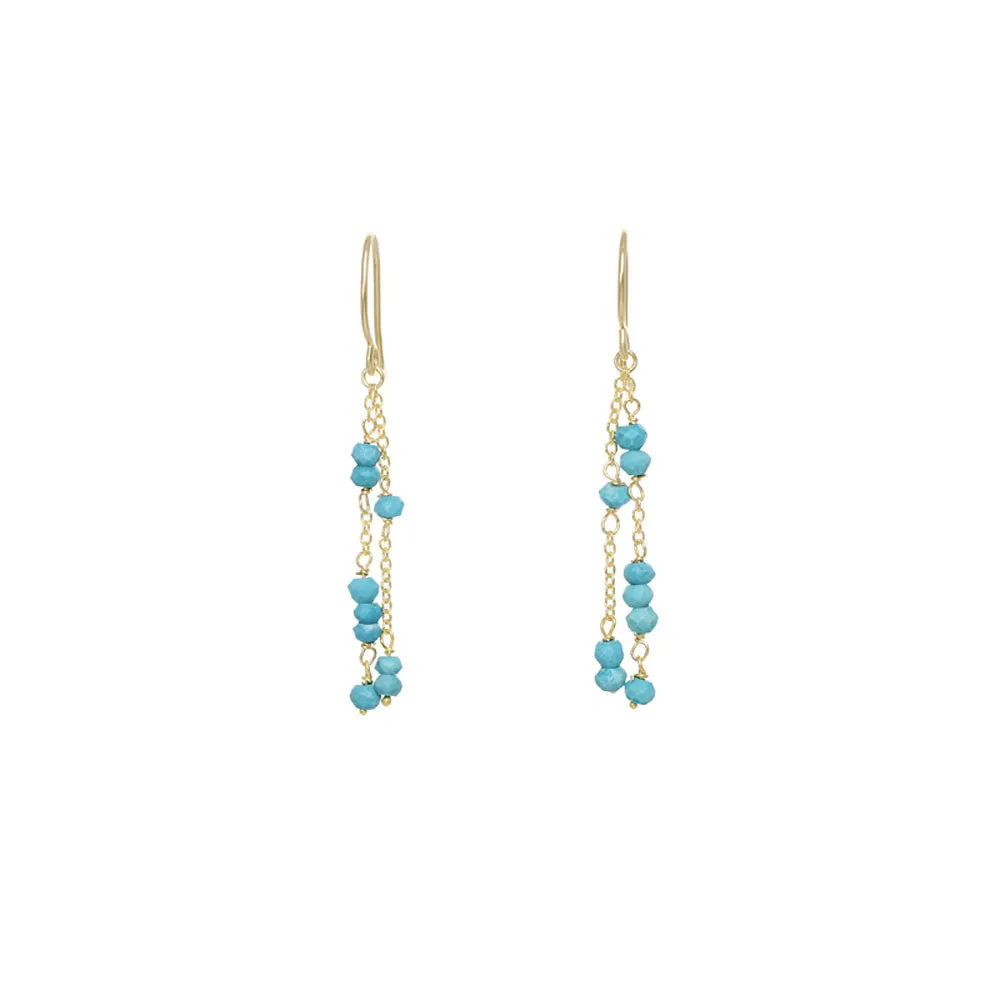 Short Rondelle Chain Earrings - Select Styles Only sold by Catherine Weitzman Jewelry product image thumbnail 4
