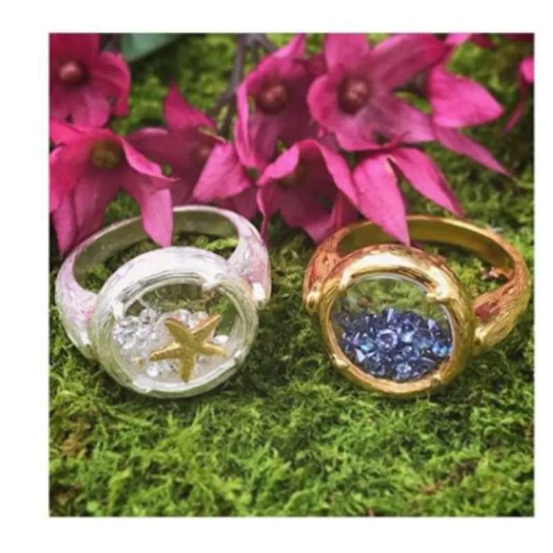 Shaker Ring with Starfish - Select Styles Only sold by Catherine Weitzman Jewelry