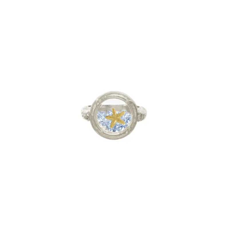 Shaker Ring with Starfish - Select Styles Only sold by Catherine Weitzman Jewelry