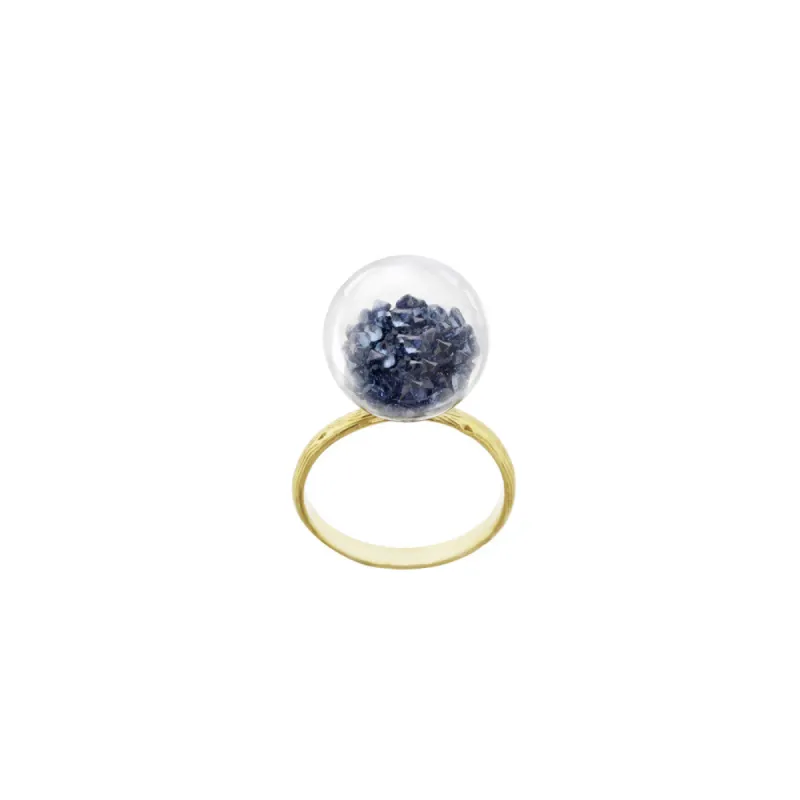 Small Globe Ring - Select Gold Styles Only sold by Catherine Weitzman Jewelry