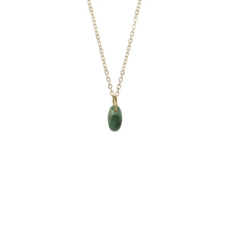 Oval Gemstone Necklace - Select Styles Only sold by Catherine Weitzman Jewelry