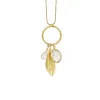 Olive Leaf Bezel Charm Necklace sold by Catherine Weitzman Jewelry