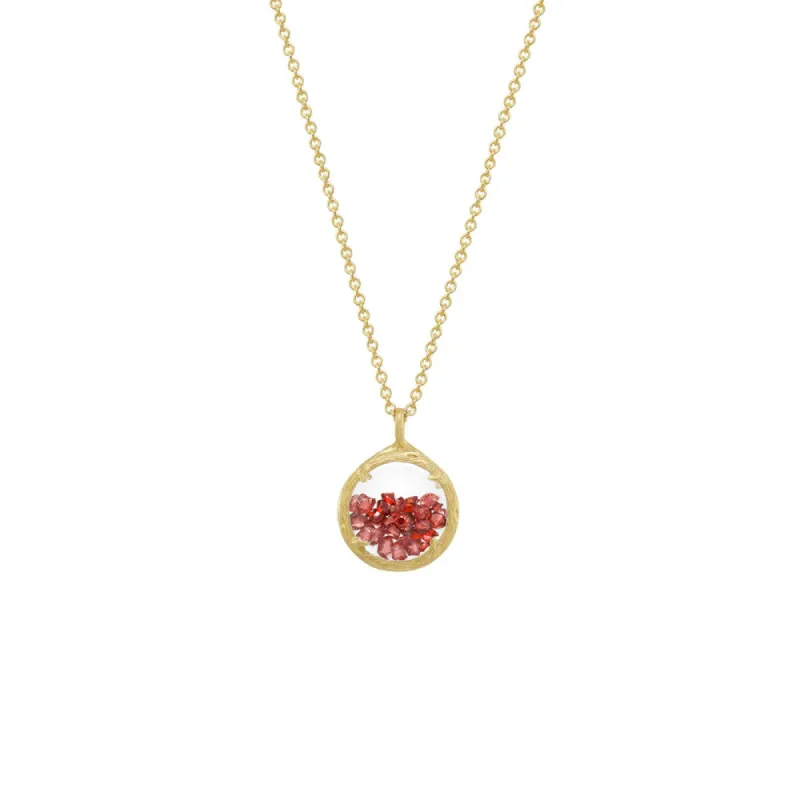 Mini Shaker Birthstone Necklace - 18k Gold Vermeil (Selected Gold Styles Only) sold by Catherine Weitzman Jewelry