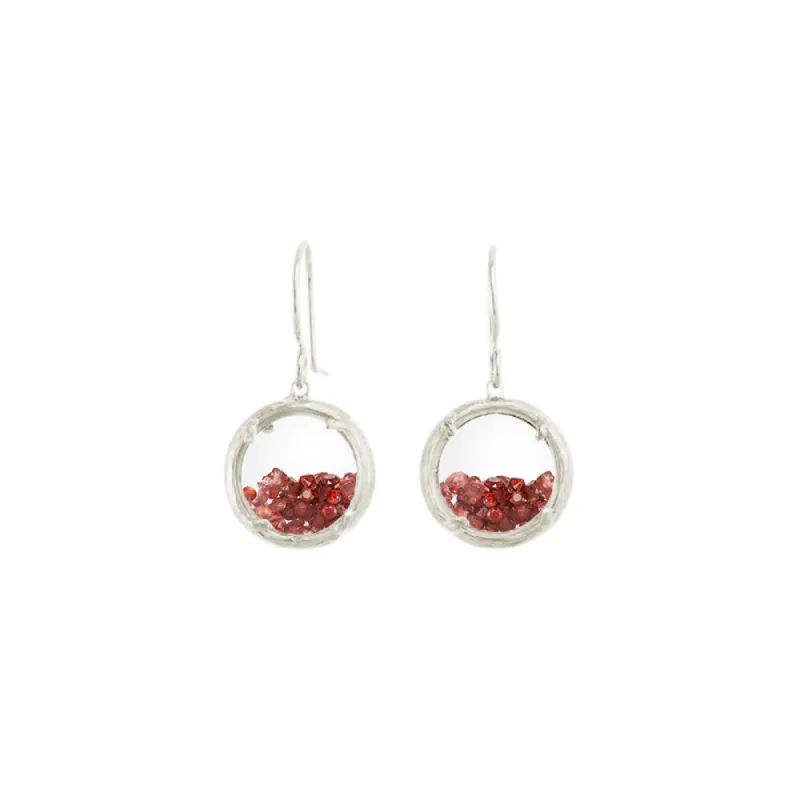 Mini Crushed Gemstone Shaker Earrings - Select Styles Only sold by Catherine Weitzman Jewelry