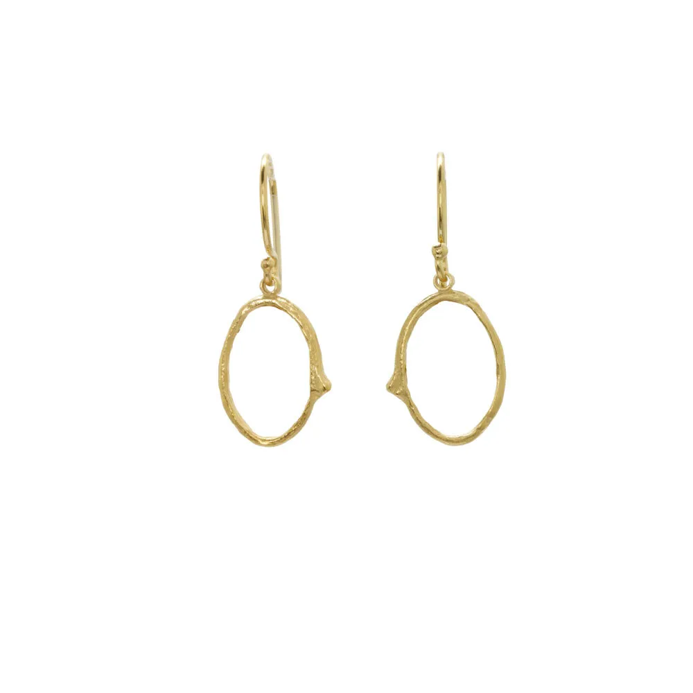 Mini Oval Branch Earrings sold by Catherine Weitzman Jewelry