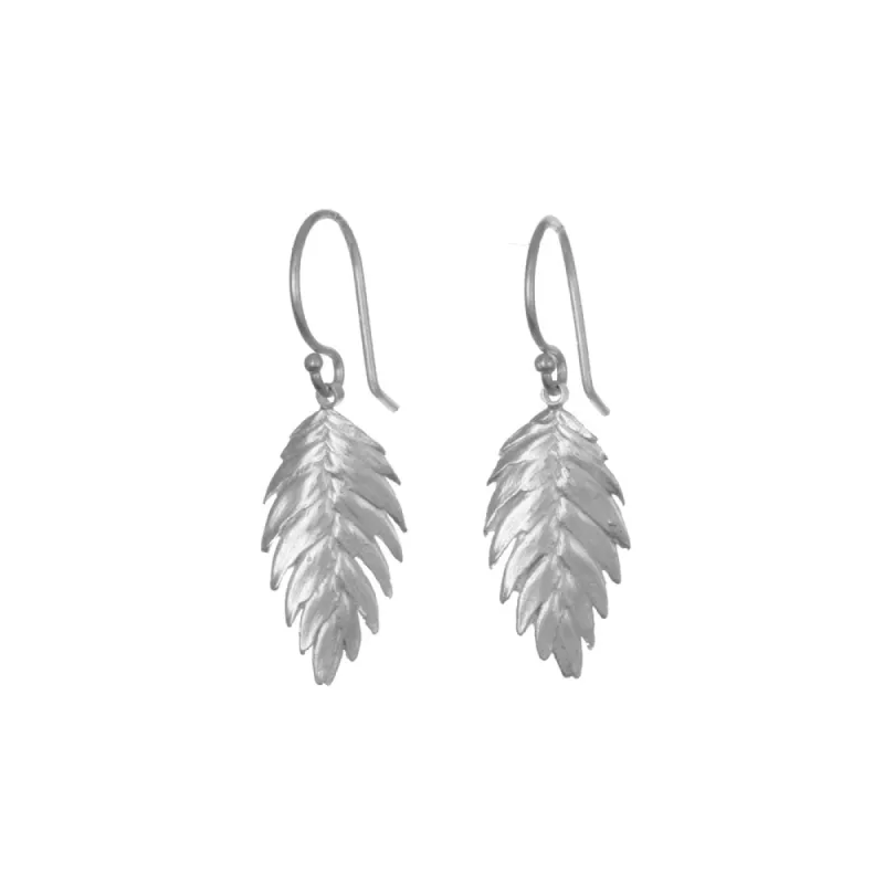 Medium Wheat Leaf Earrings sold by Catherine Weitzman Jewelry