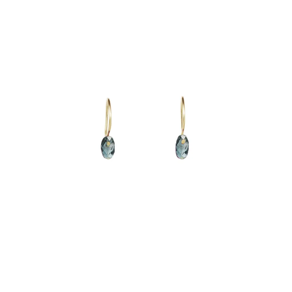 Oval Gemstone Earrings - Select Styles Only sold by Catherine Weitzman Jewelry product image thumbnail 2