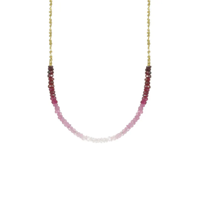 Long Gemstone Rondelle Necklace - Select Styles Only sold by Catherine Weitzman Jewelry