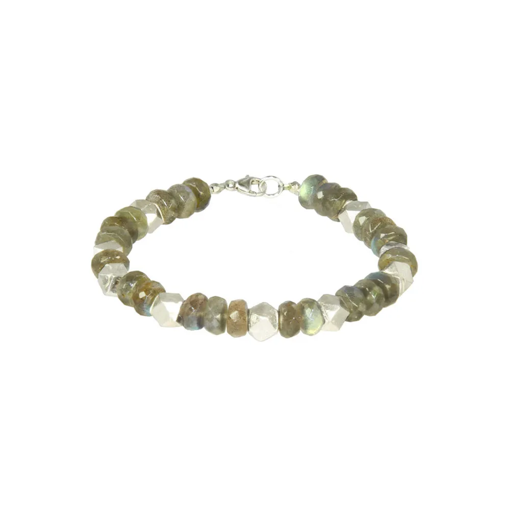 Large Rondelle Wide Stripe Bracelet (Select Silver Styles Only) sold by Catherine Weitzman Jewelry