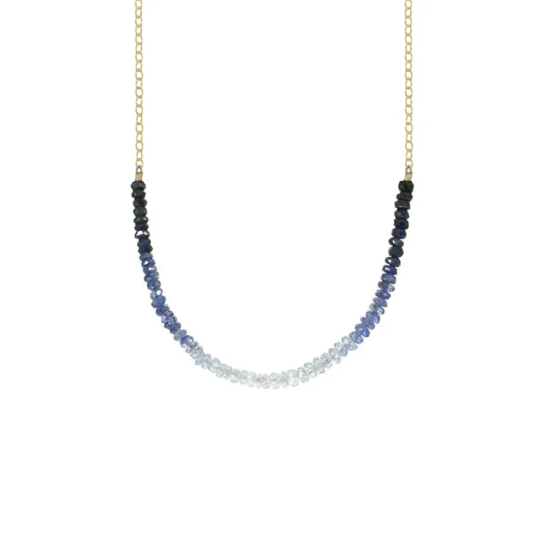 Gemstone Rondelle Necklace - 18K Gold Vermeil - Select Styles Only sold by Catherine Weitzman Jewelry