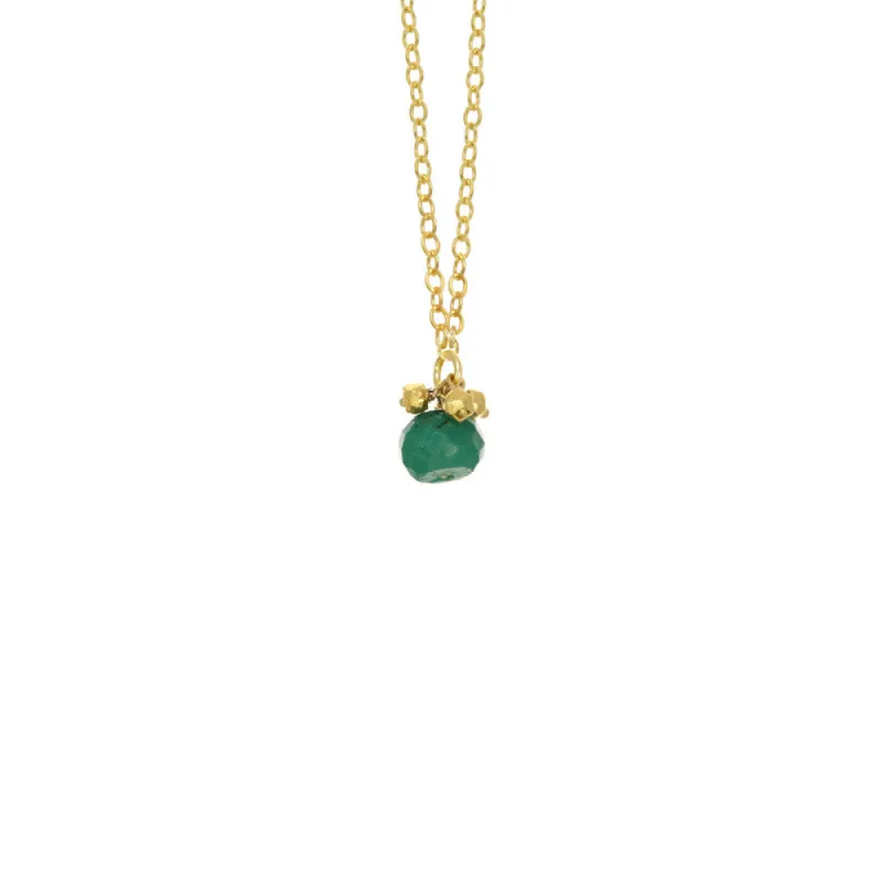 Large Rondelle with Gemstones Necklace sold by Catherine Weitzman Jewelry