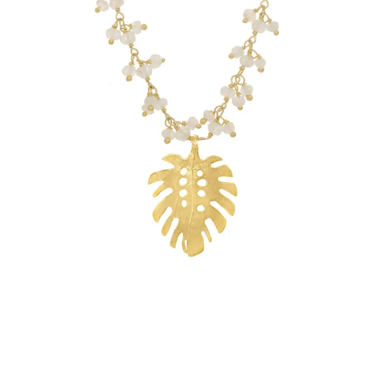 Medium Monstera Cluster Necklace sold by Catherine Weitzman Jewelry