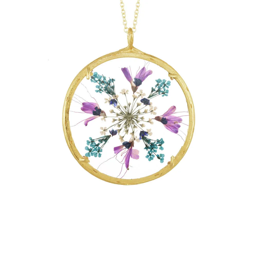 Extra Large Flower Mandala Necklace sold by Catherine Weitzman Jewelry