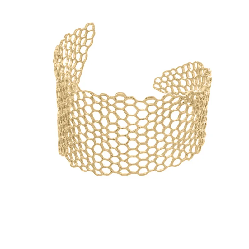 Honeycomb Cuff Bracelet sold by Catherine Weitzman Jewelry