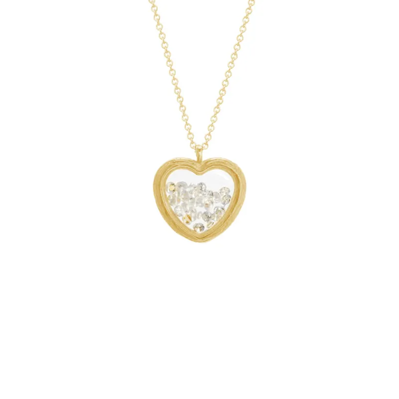 Small Heart Shaker Necklace sold by Catherine Weitzman Jewelry