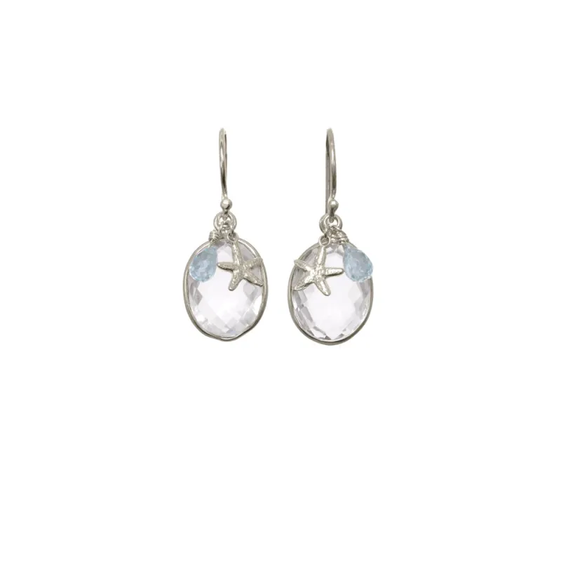 Mini Starfish Bezel Charm Earrings | Makai | Handmade in Hawaii made by Catherine Weitzman Jewelry