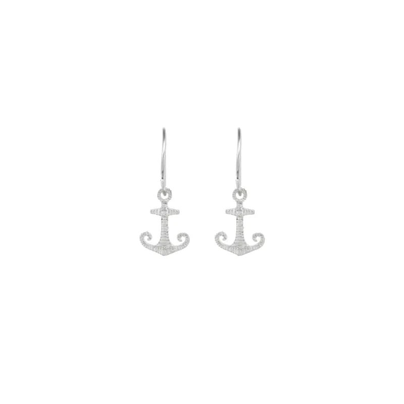Anchor Dangle Earrings | Makai | Handmade in Hawaii made by Catherine Weitzman Jewelry