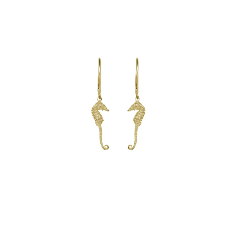 Small Seahorse Earrings | Makai | Handmade in Hawaii made by Catherine Weitzman Jewelry