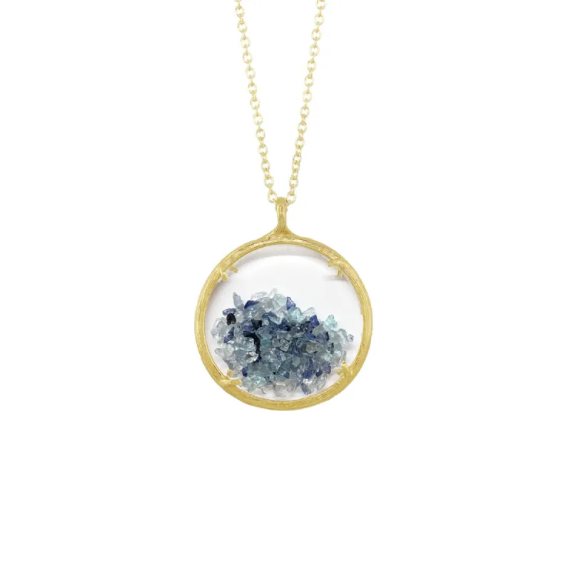 Large Custom Birthstone Shaker Necklace sold by Catherine Weitzman Jewelry