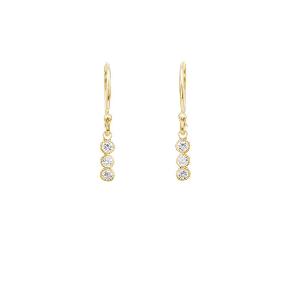 Short Seed Pod Solitaire Earrings sold by Catherine Weitzman Jewelry