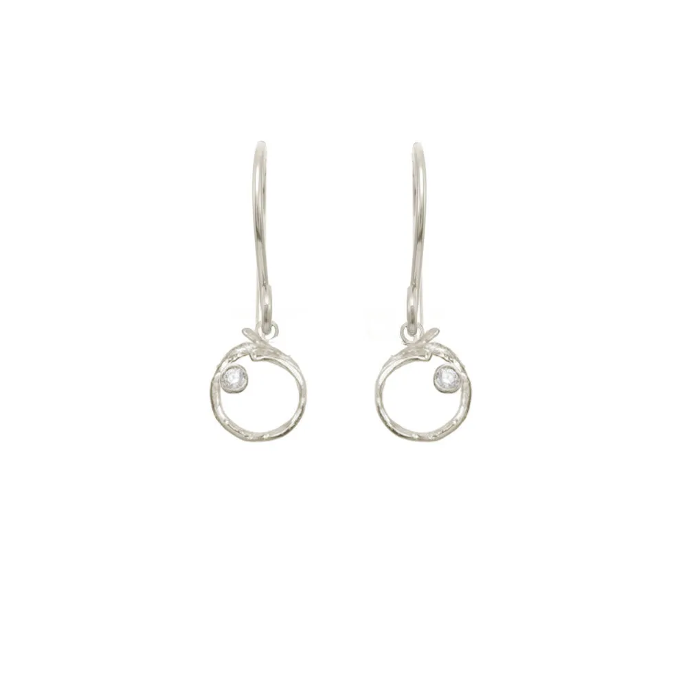 Branch Circle Seed Pod Solitaire Earrings sold by Catherine Weitzman Jewelry product image thumbnail 2