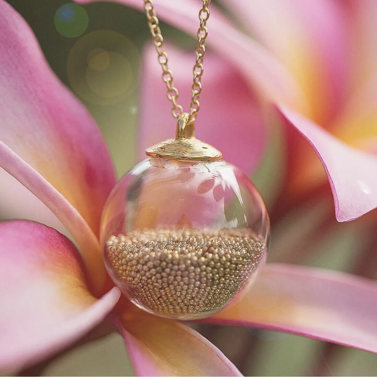 Large Globe Necklace sold by Catherine Weitzman Jewelry product image thumbnail 4