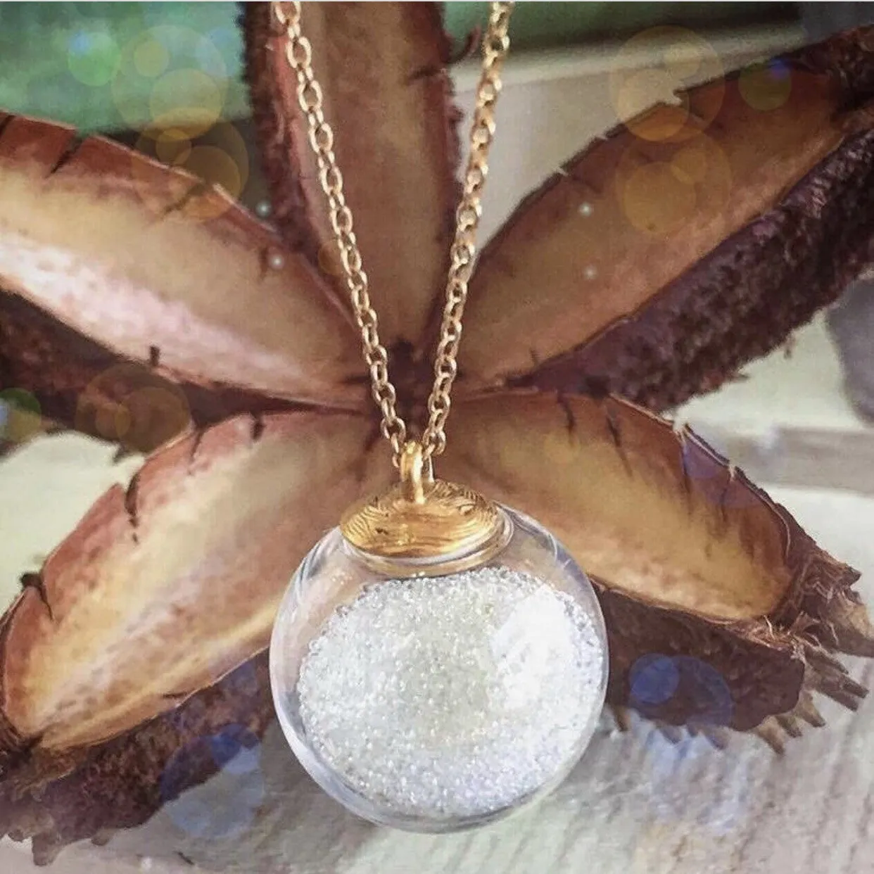 Large Globe Necklace sold by Catherine Weitzman Jewelry product image thumbnail 3