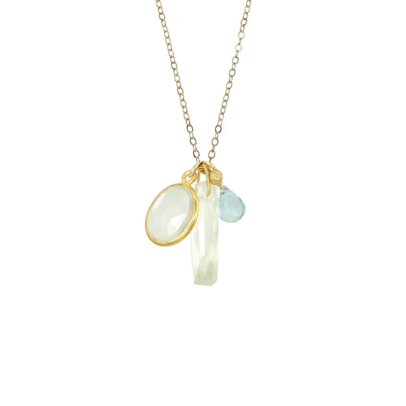 Crystal Charm Necklace sold by Catherine Weitzman Jewelry