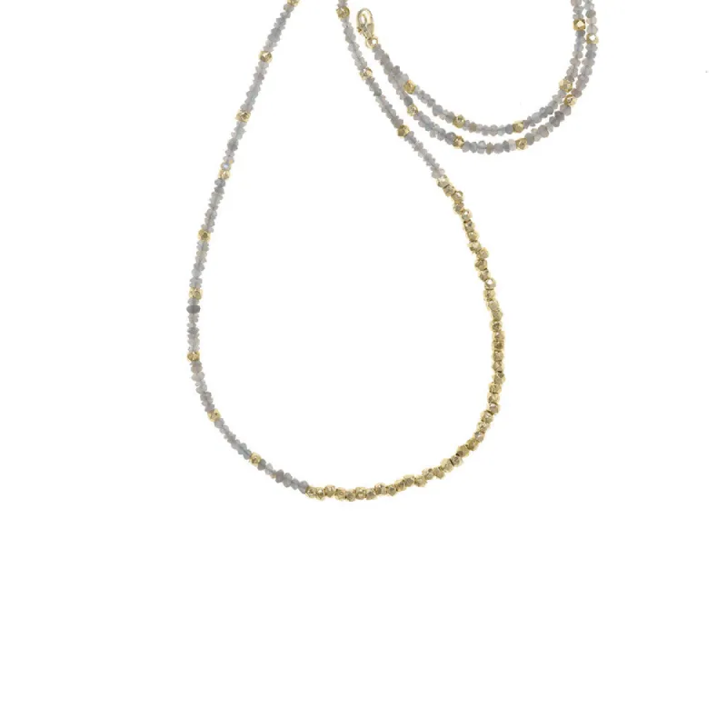 Long Reverse Gemstone Fade Necklace sold by Catherine Weitzman Jewelry