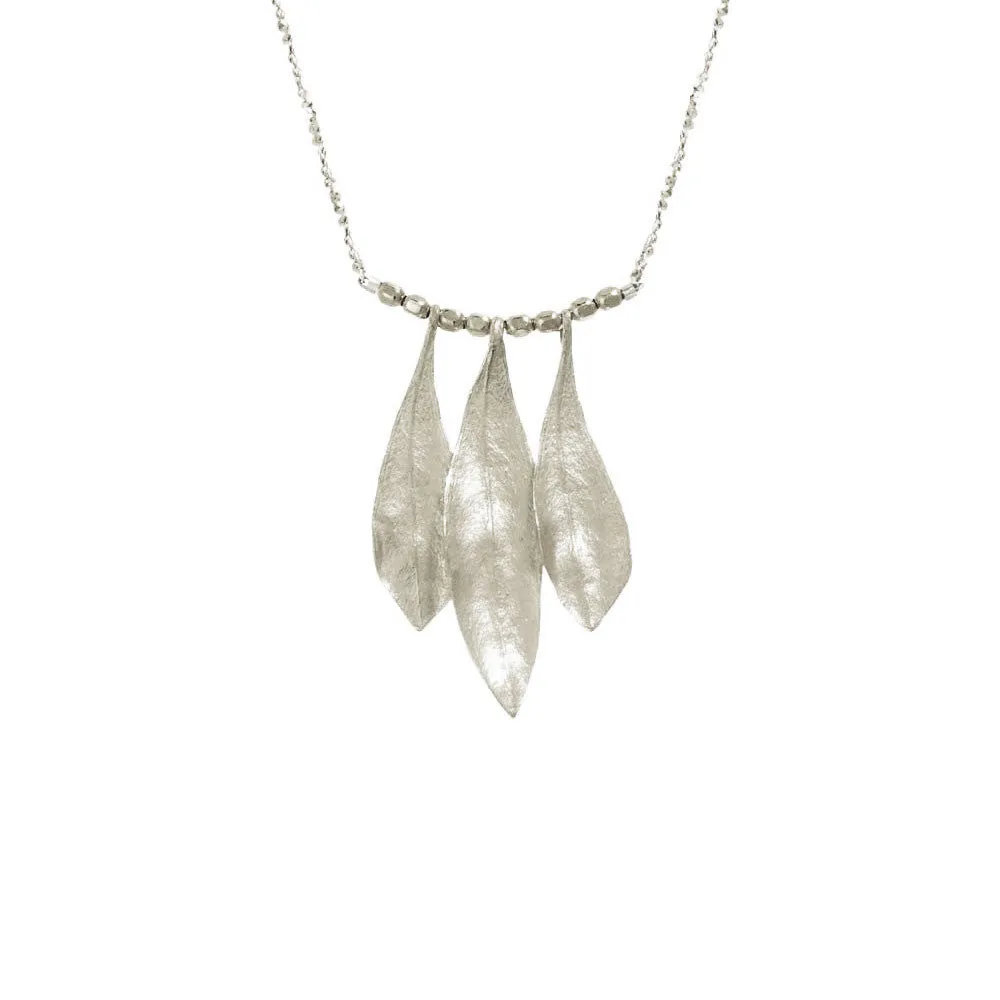 Triple Olive Leaf Necklace sold by Catherine Weitzman Jewelry product image thumbnail 2