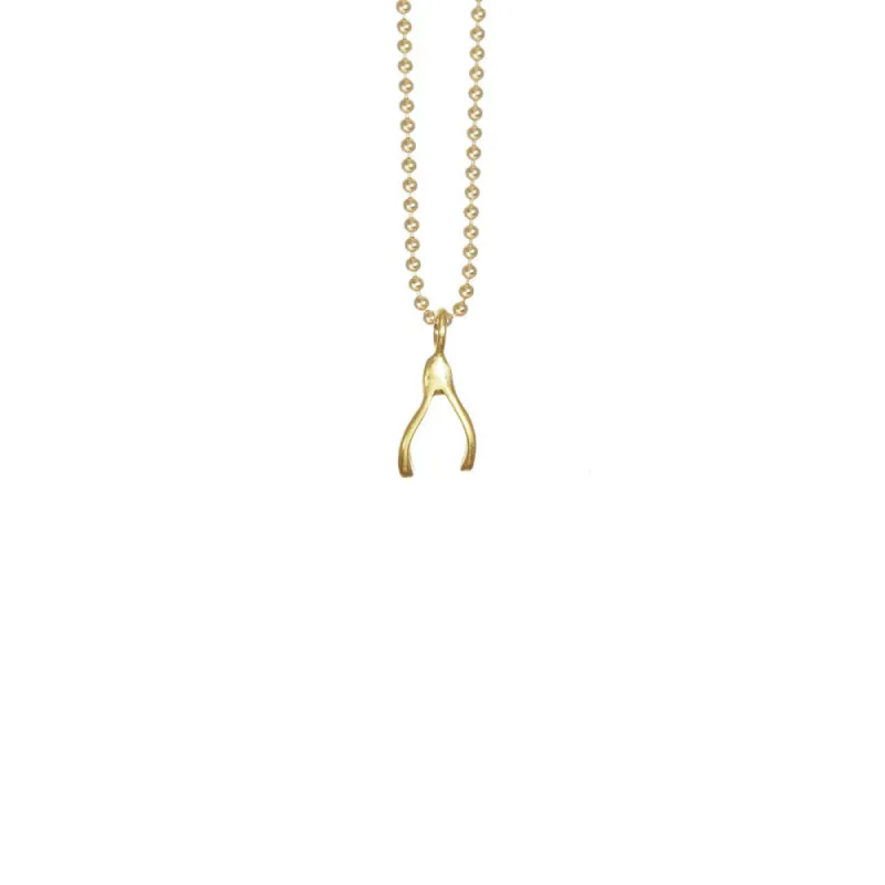 Mini Wishbone Necklace sold by Catherine Weitzman Jewelry