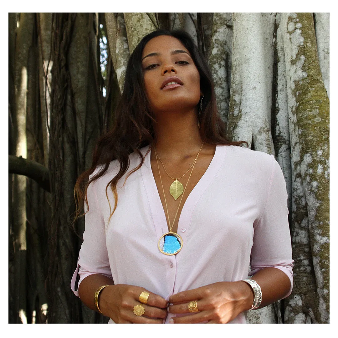 Extra Large Leaf Necklace sold by Catherine Weitzman Jewelry product image thumbnail 4